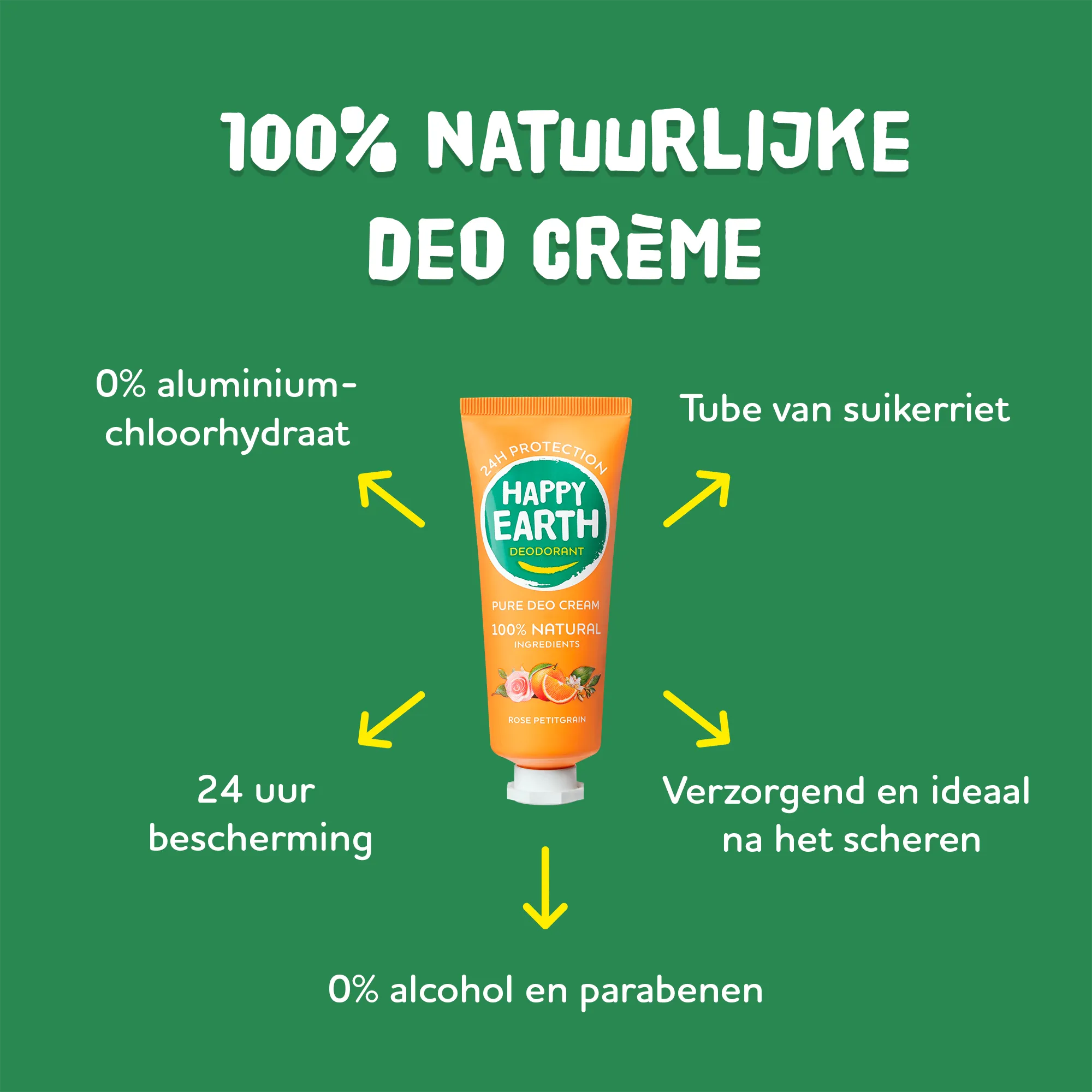 Happy Earth Pure Deodorantcreme Rose (40 ml) - image 5