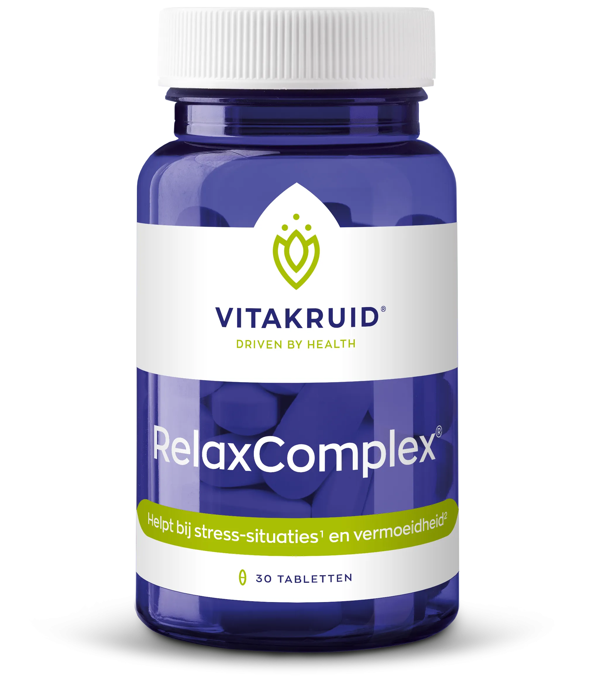 Vitakruid Relaxcomplex Oa Magnesium Tauraat & Vitamine D3 (30 tabletten)
