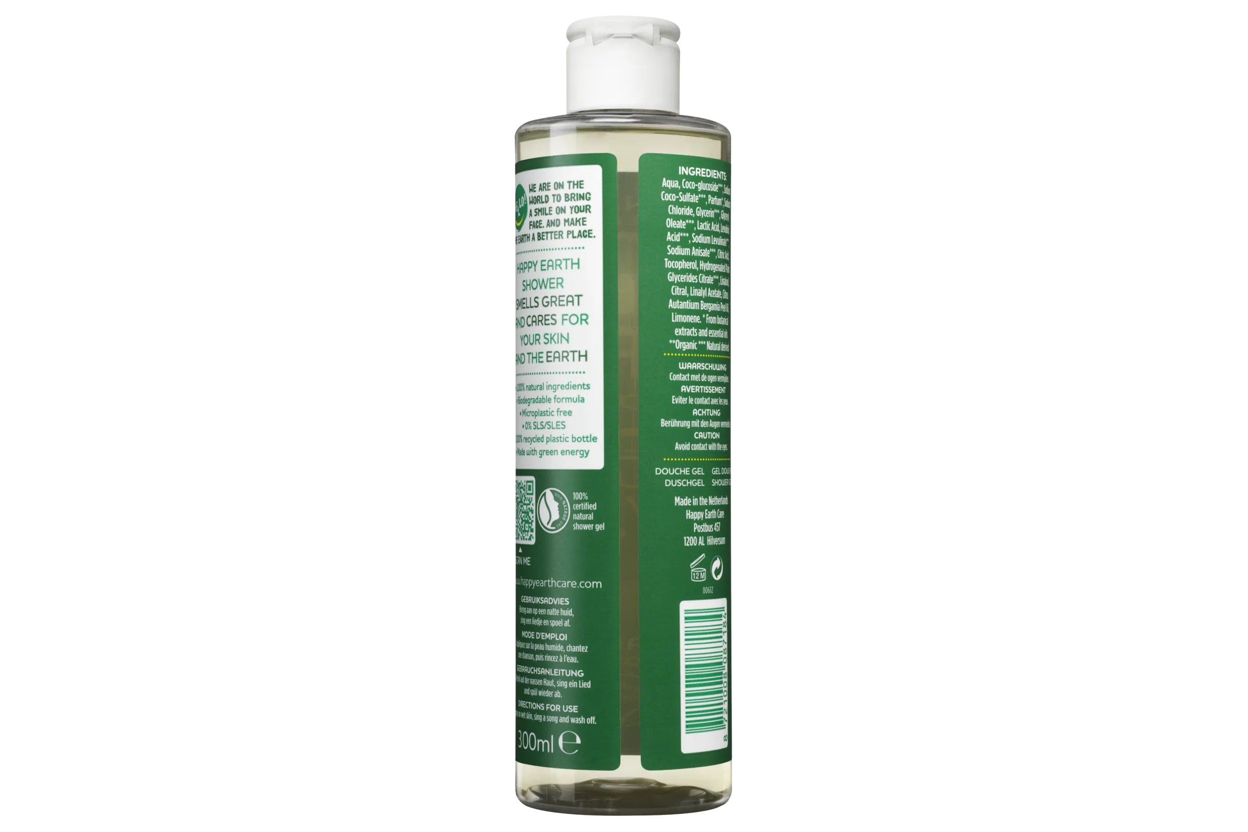 Happy Earth Douchegel Bergamot Cedarwood (300 ml) - image 6