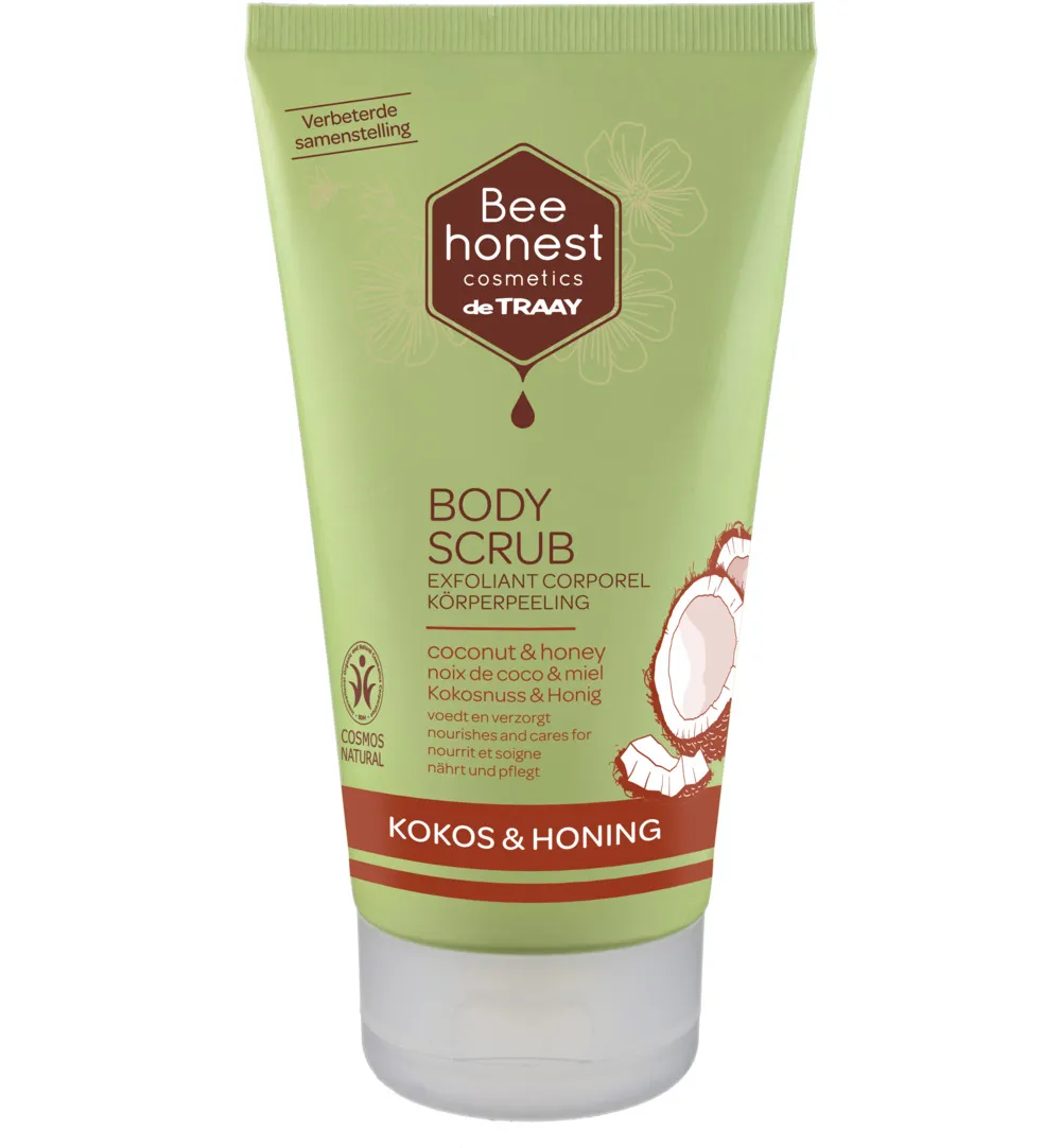 Bee Honest Bodyscrub kokos & honing (150 ml)