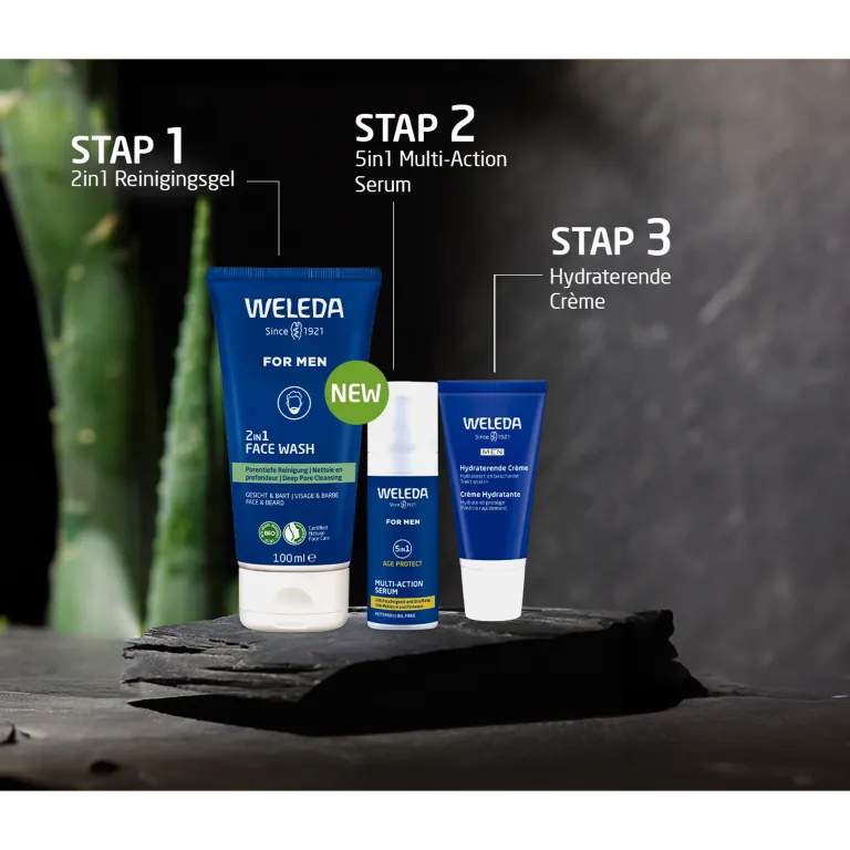 WELEDA Men 2 in1 reinigingsgel gezicht en baard (100 ml) - image 4