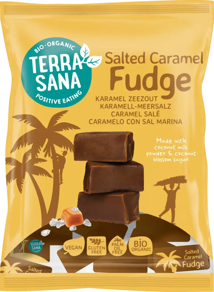 Terrasana Fudge Karamel Zeezout (150 gr)