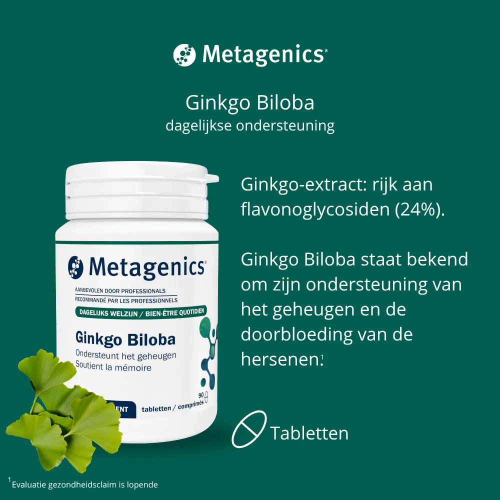 Metagenics Ginkgo Biloba (90 tabletten) - image 4