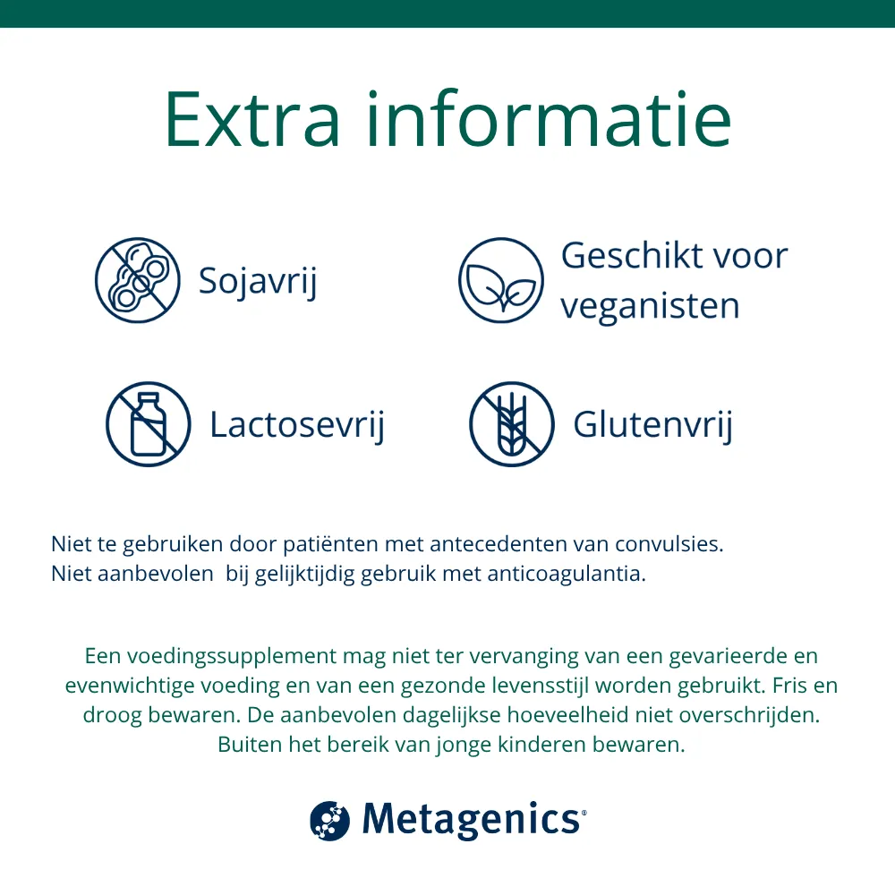 Metagenics Ginkgo Biloba (90 tabletten) - image 3