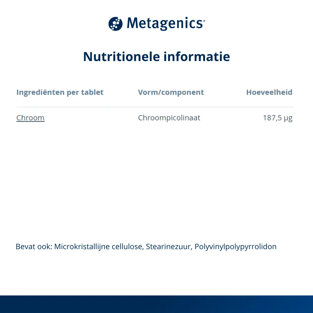 Metagenics Chromesin (90 tabletten) - image 2