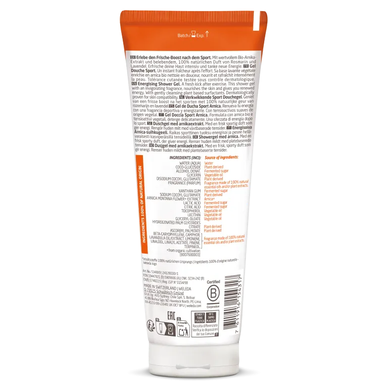 WELEDA Arnica sport douchegel (200 ml) - image 5