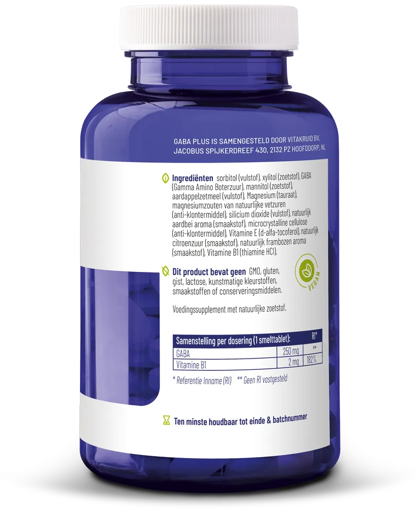 Vitakruid GABA Plus (180 smelttabletten) - image 4