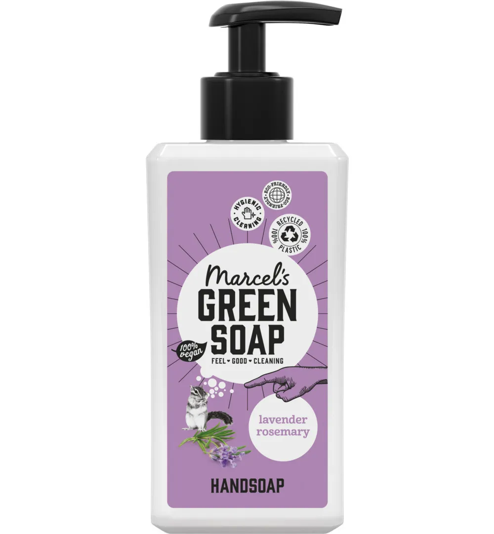 Marcel's Green Soap Handzeep lavendel & rozemarijn (250 ml)