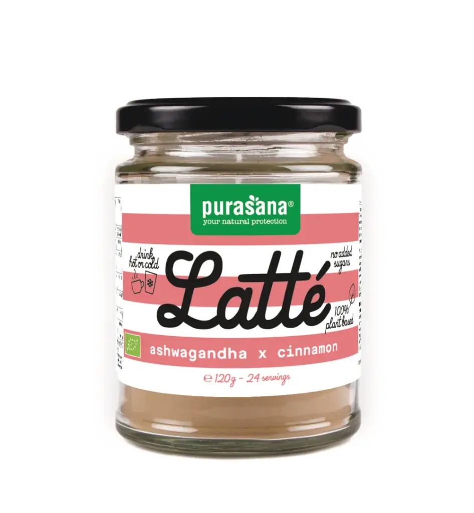 Purasana Latte Ashwagandha Kaneel - Vegan (120 gr)