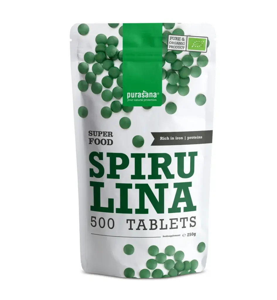 Purasana Spirulina 500 Mg Bio (500 tabletten)