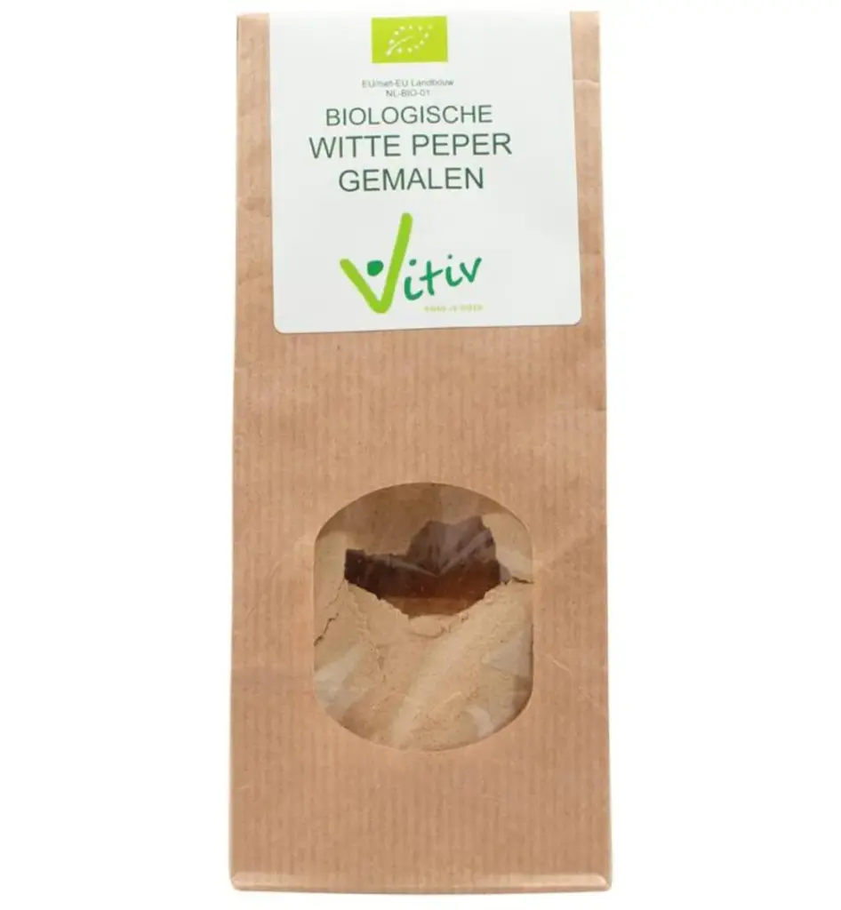 Vitiv Peper Gemalen Wit Bio (250 gr)