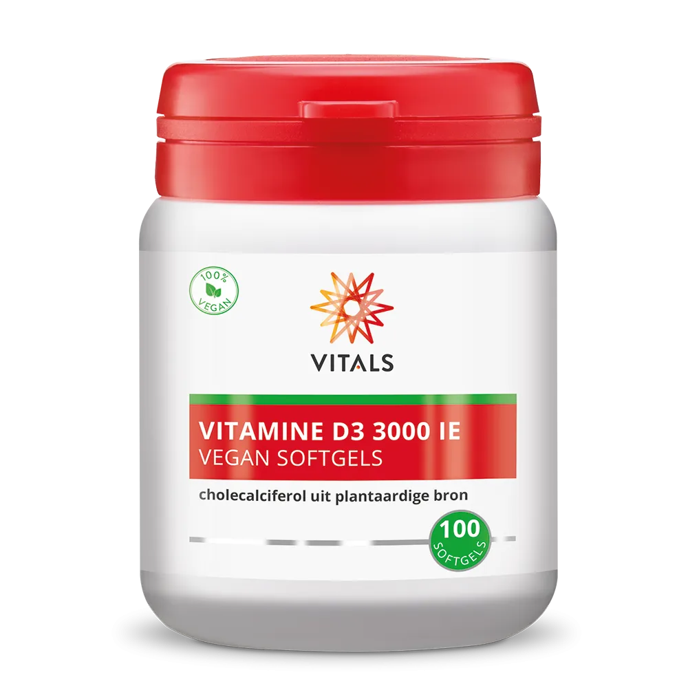 Vitals Vitamine D3 3000 ie Vegan (100 softgels) - image 2