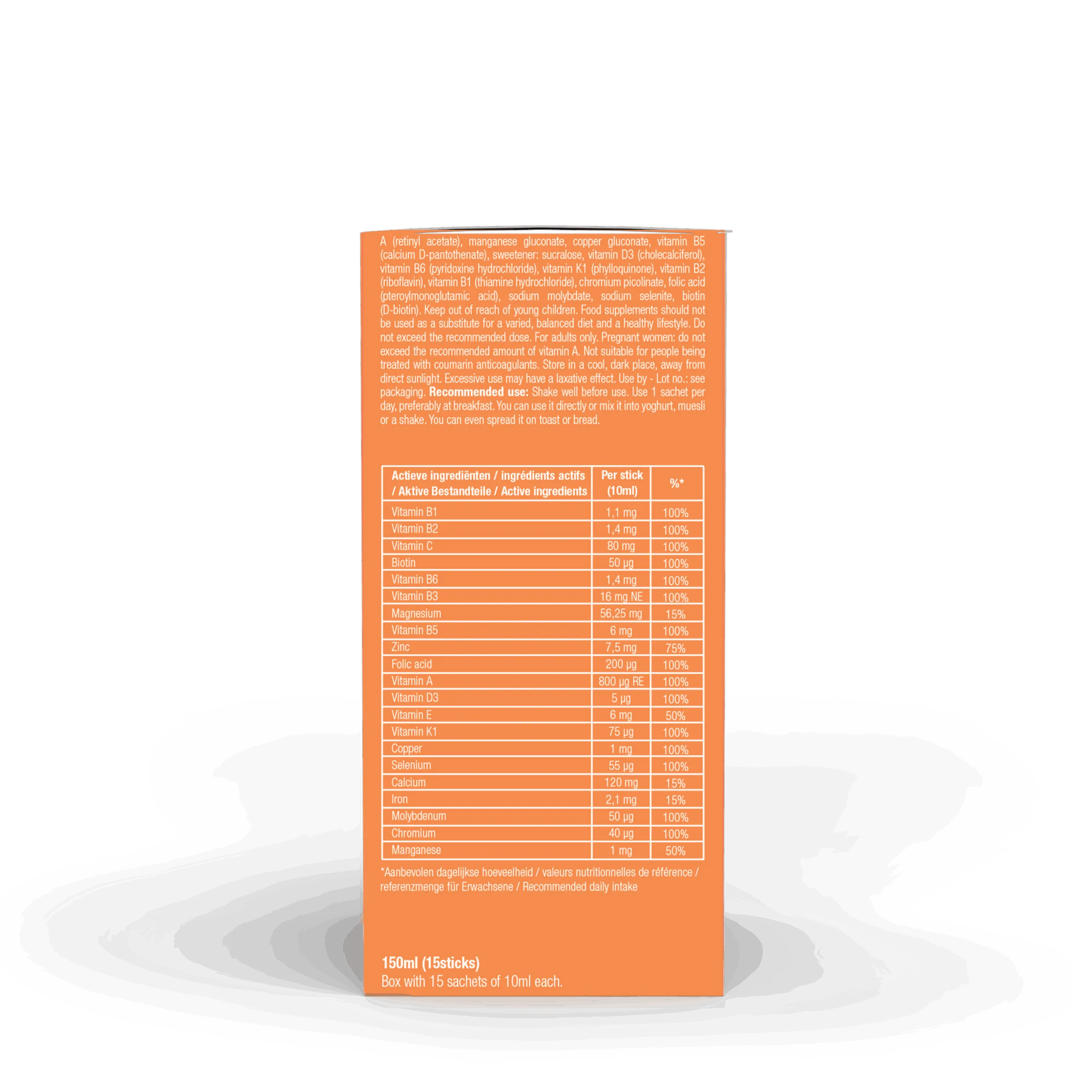 Purasana Multivit Liquid Gelstick 10ml (15 stuks) - image 6