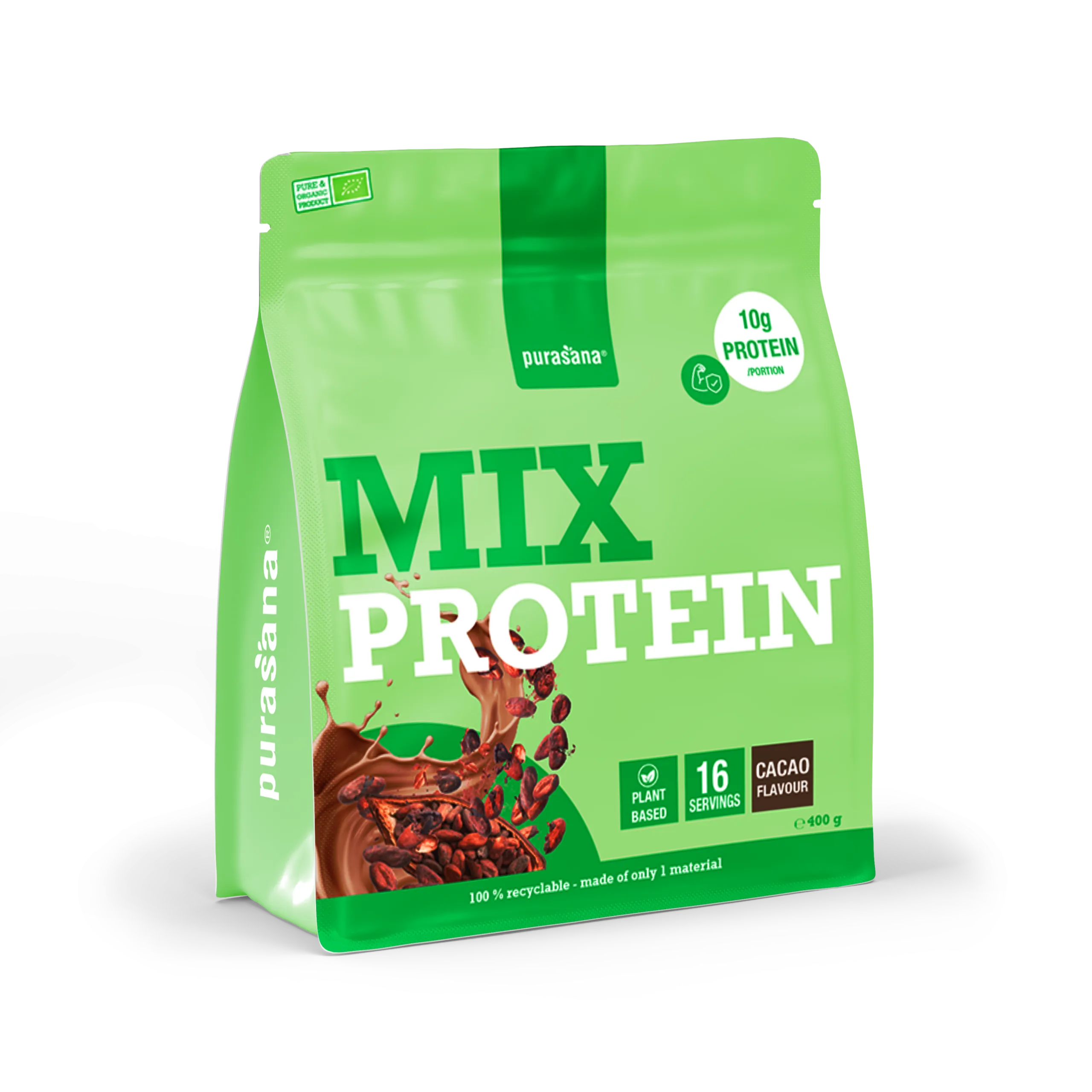 Purasana Plant Protein Mix Cacao Bio (400 gr) - image 7