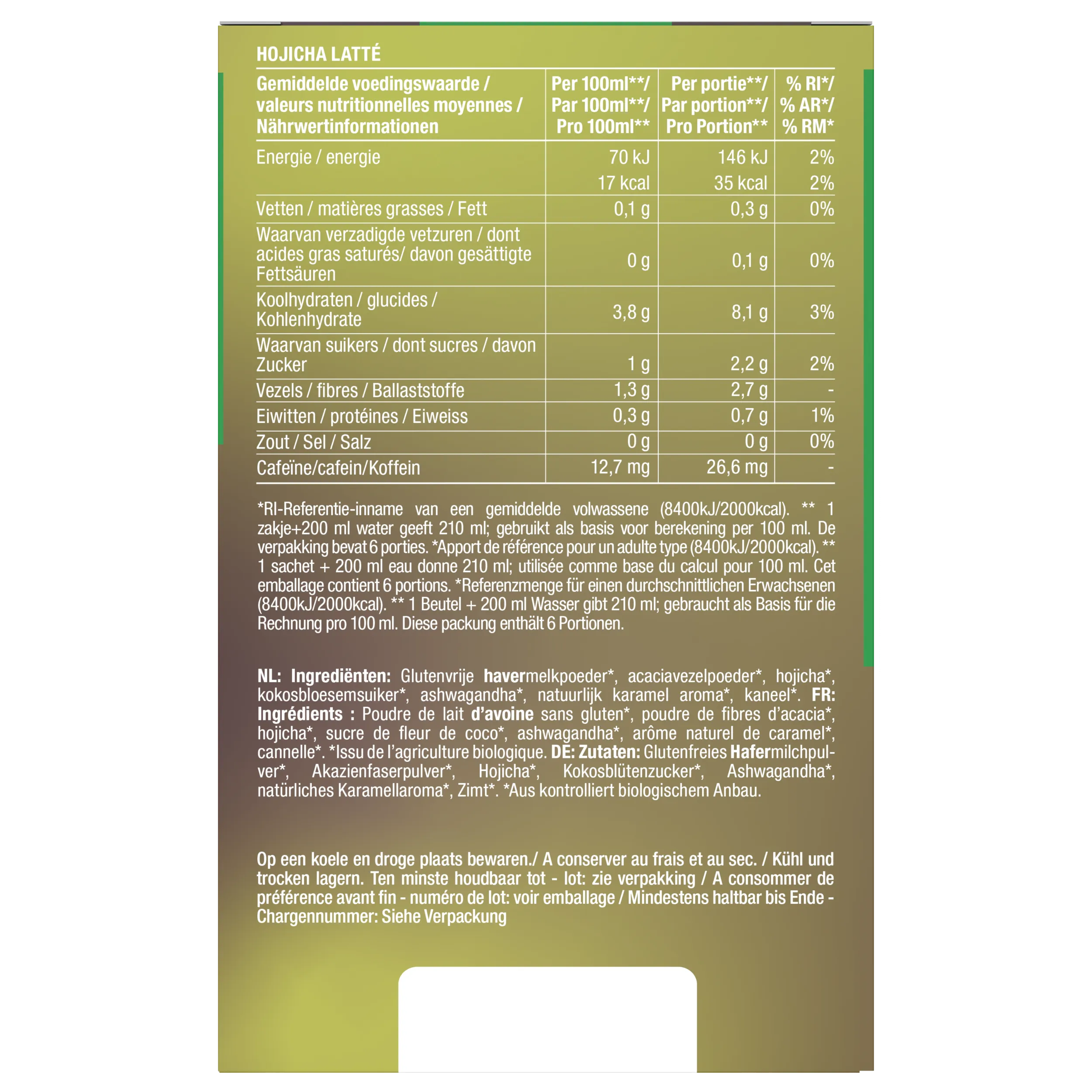 Purasana Instant Hojicha Latte 6x10g Bio (60 gr) - image 11