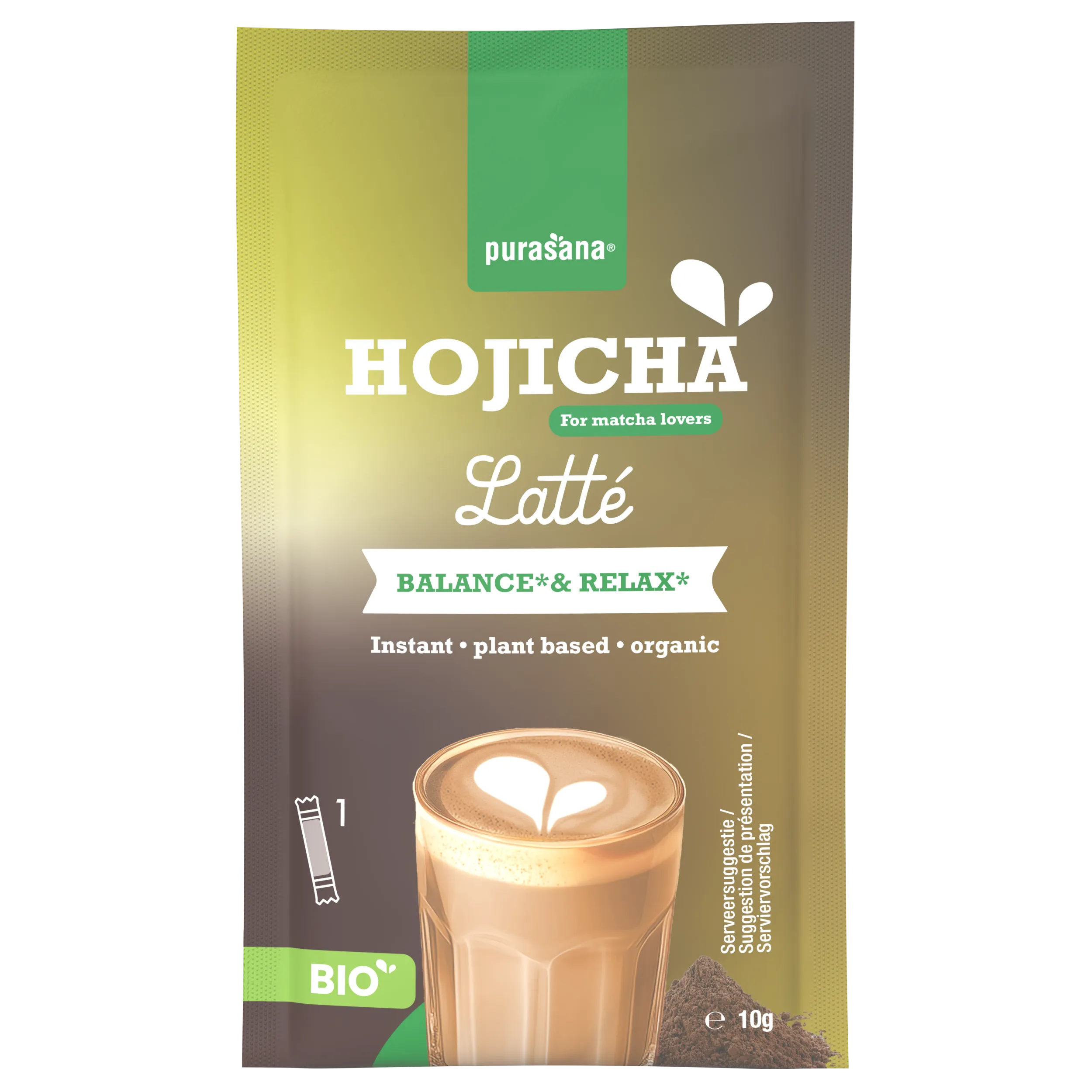 Purasana Instant Hojicha Latte 6x10g Bio (60 gr) - image 6