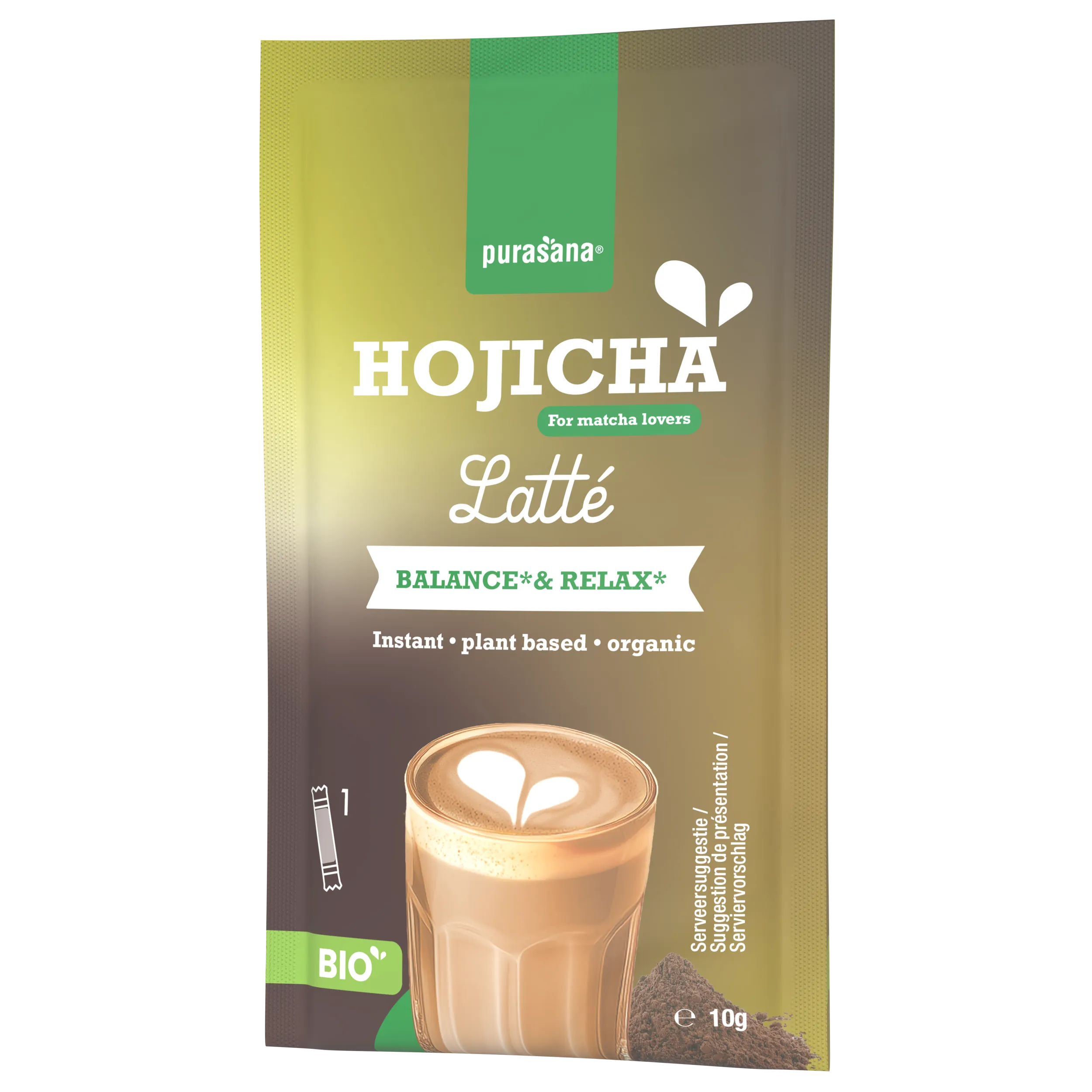 Purasana Instant Hojicha Latte 6x10g Bio (60 gr) - image 5