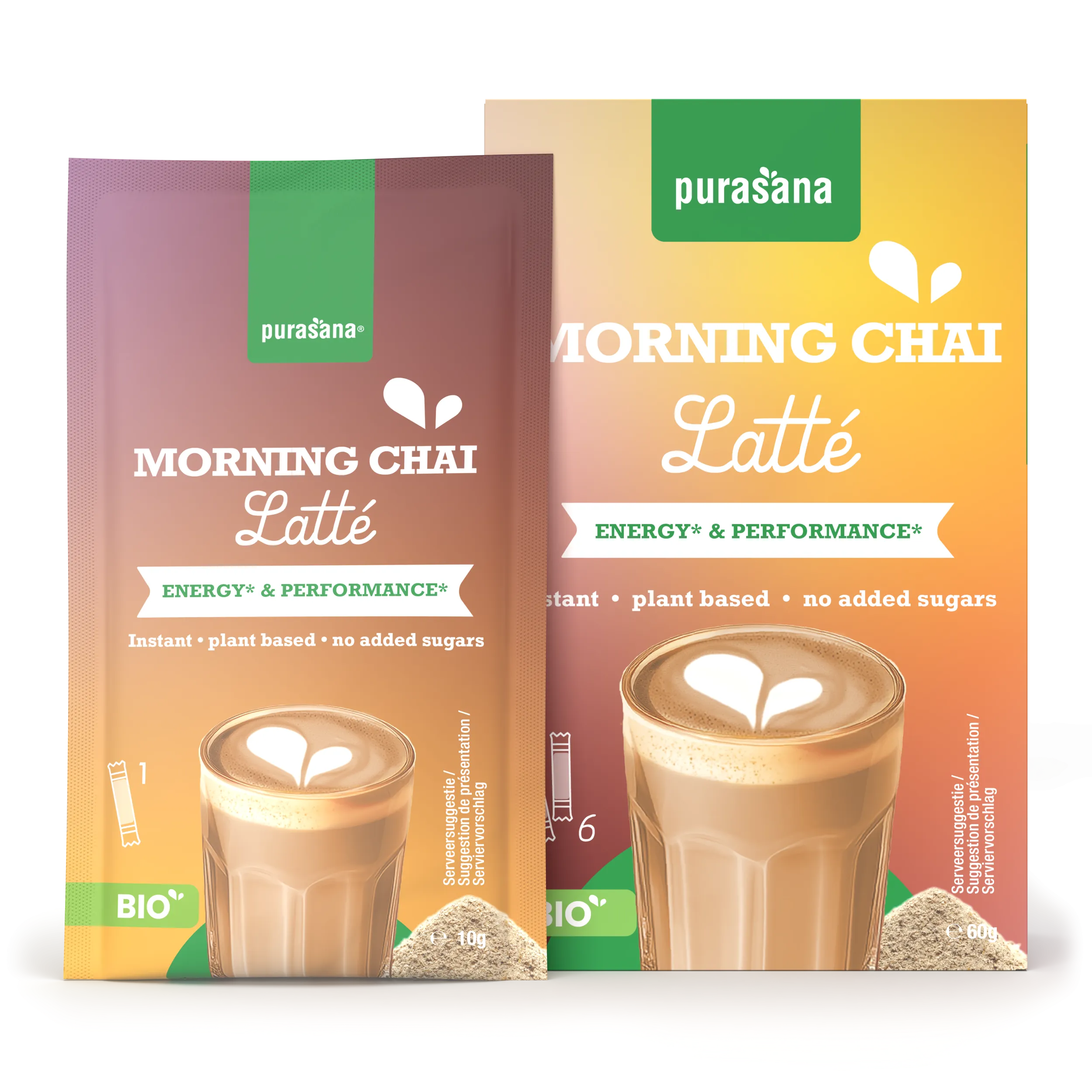 Purasana Instant Morning Chai Latte 6x10g Bio (60 gr) - image 7