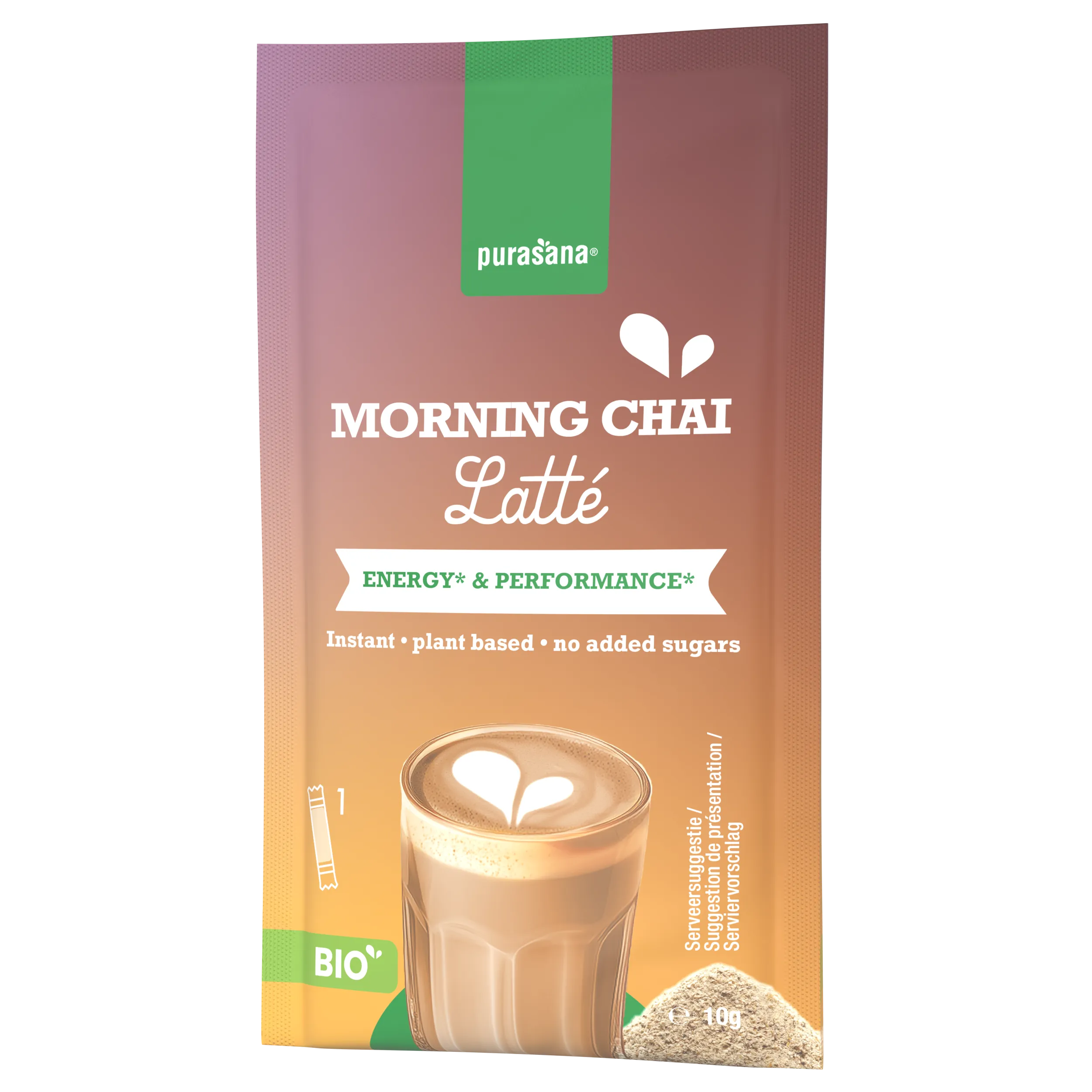 Purasana Instant Morning Chai Latte 6x10g Bio (60 gr) - image 5