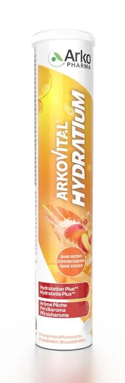 Arkopharma Arkovital Hydratium Perzik (24 tabletten)