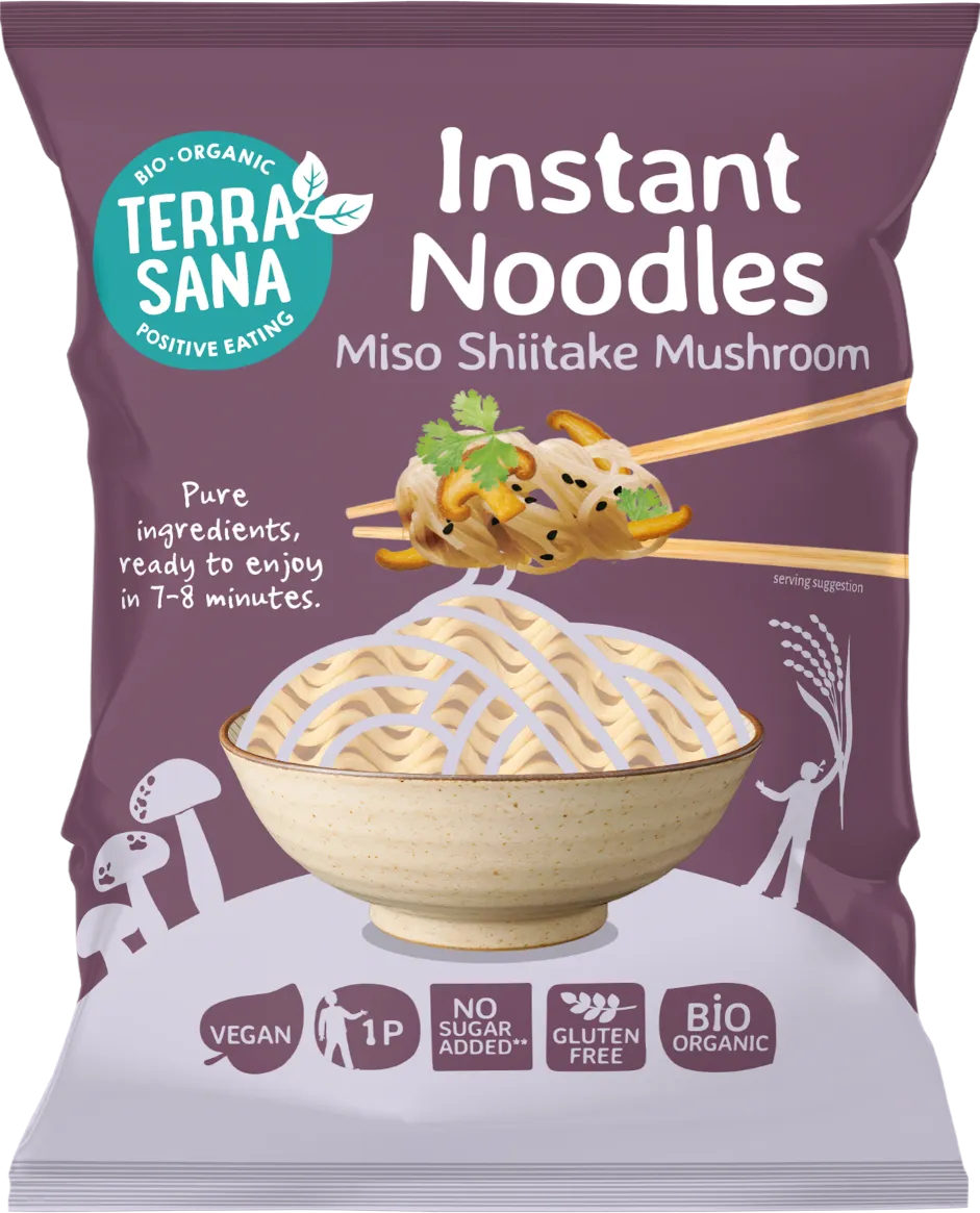 TerraSana Instant Noodles Miso Shiitake Mushroom (90 gr)