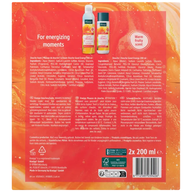 Kneipp Giftset Good Energy Favourites (2 x 200 ml)