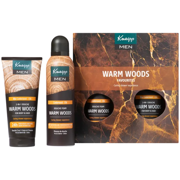 Kneipp Giftset Men Warm Woods Favourites (2 x 200 ml)