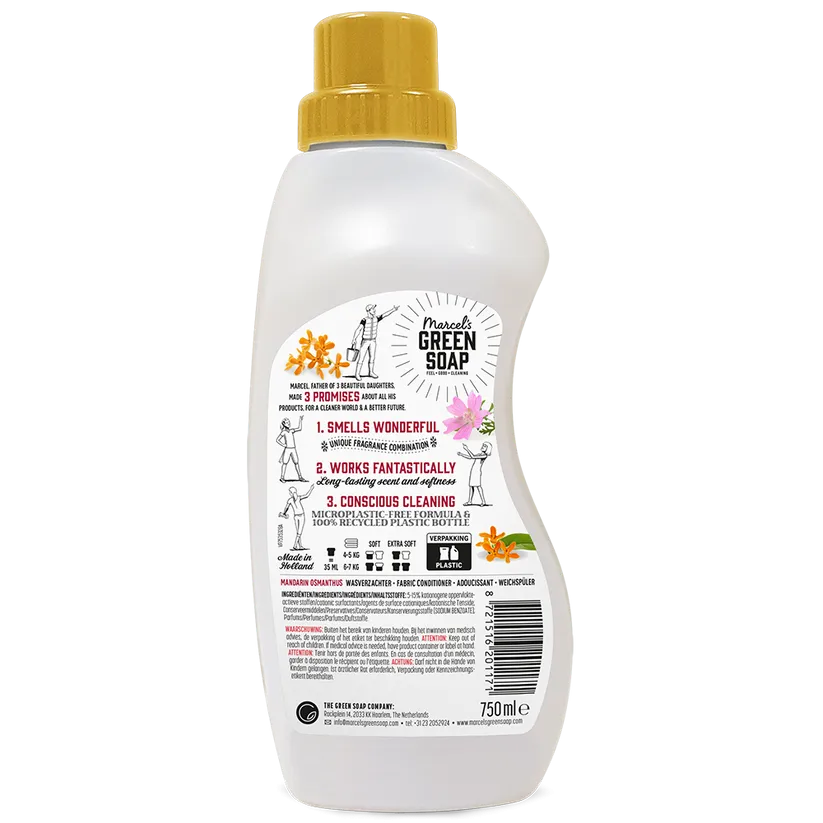 Marcel's Green Soap Wasverzachter Mandarijn & Osmanthus (750 ml)