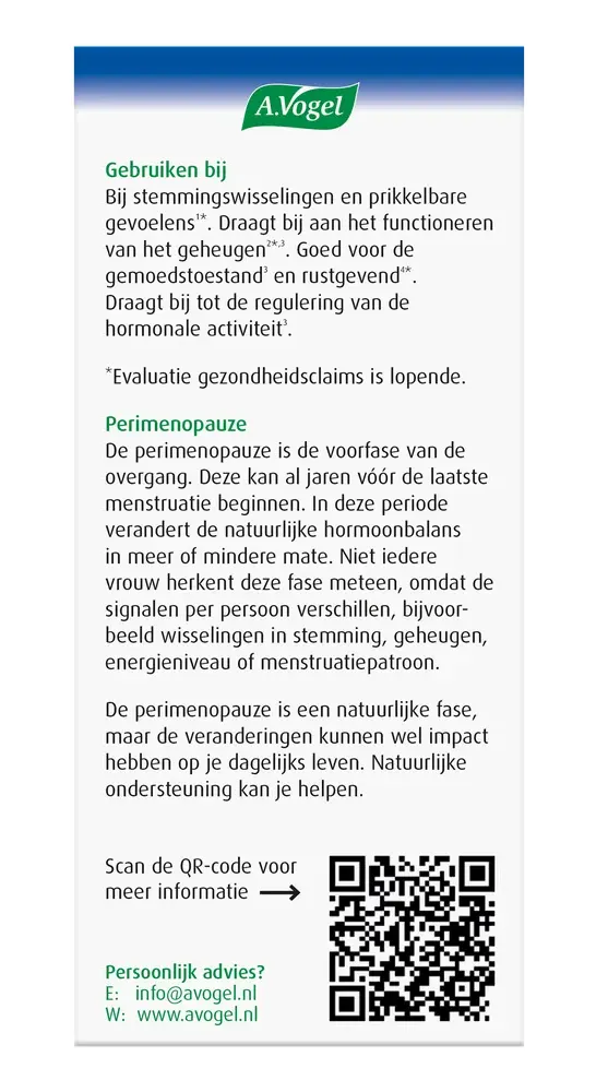A.Vogel Perimenopauze Mentaal (30 tabletten) - image 2
