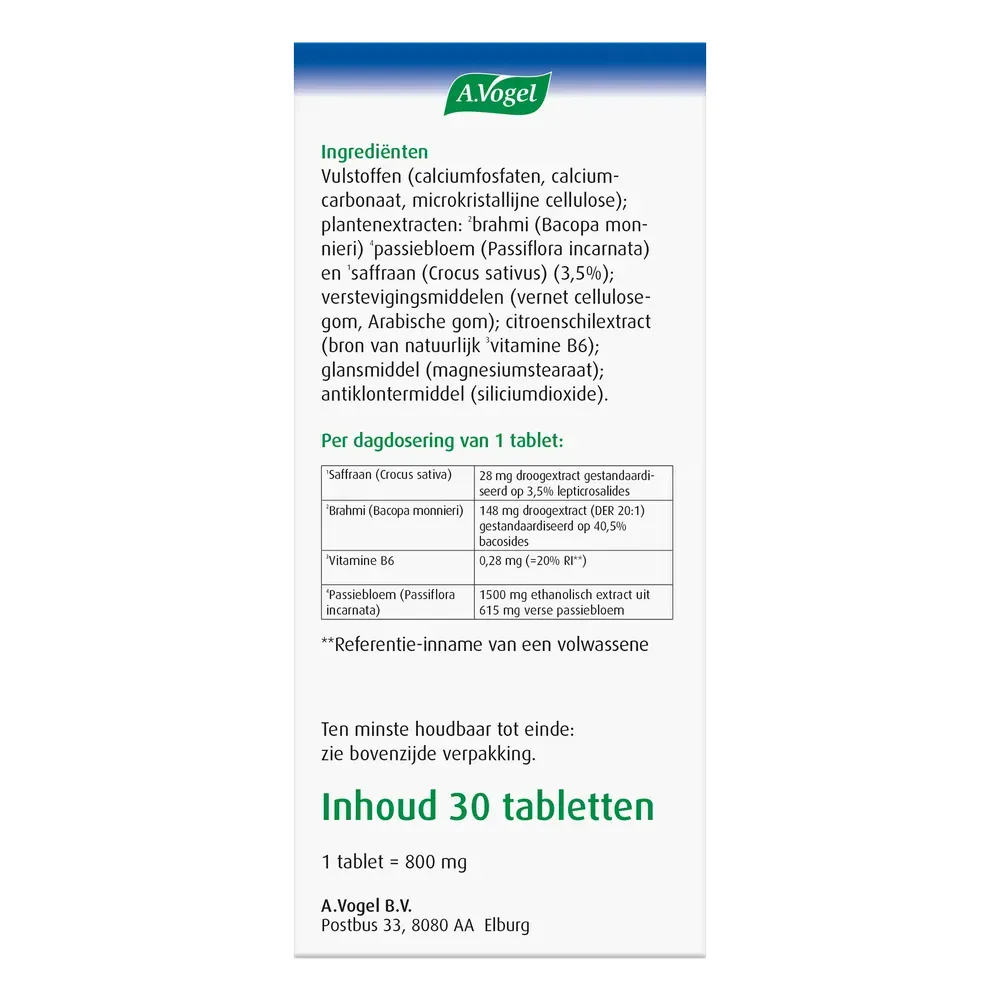 A.Vogel Perimenopauze Mentaal (30 tabletten) - image 3