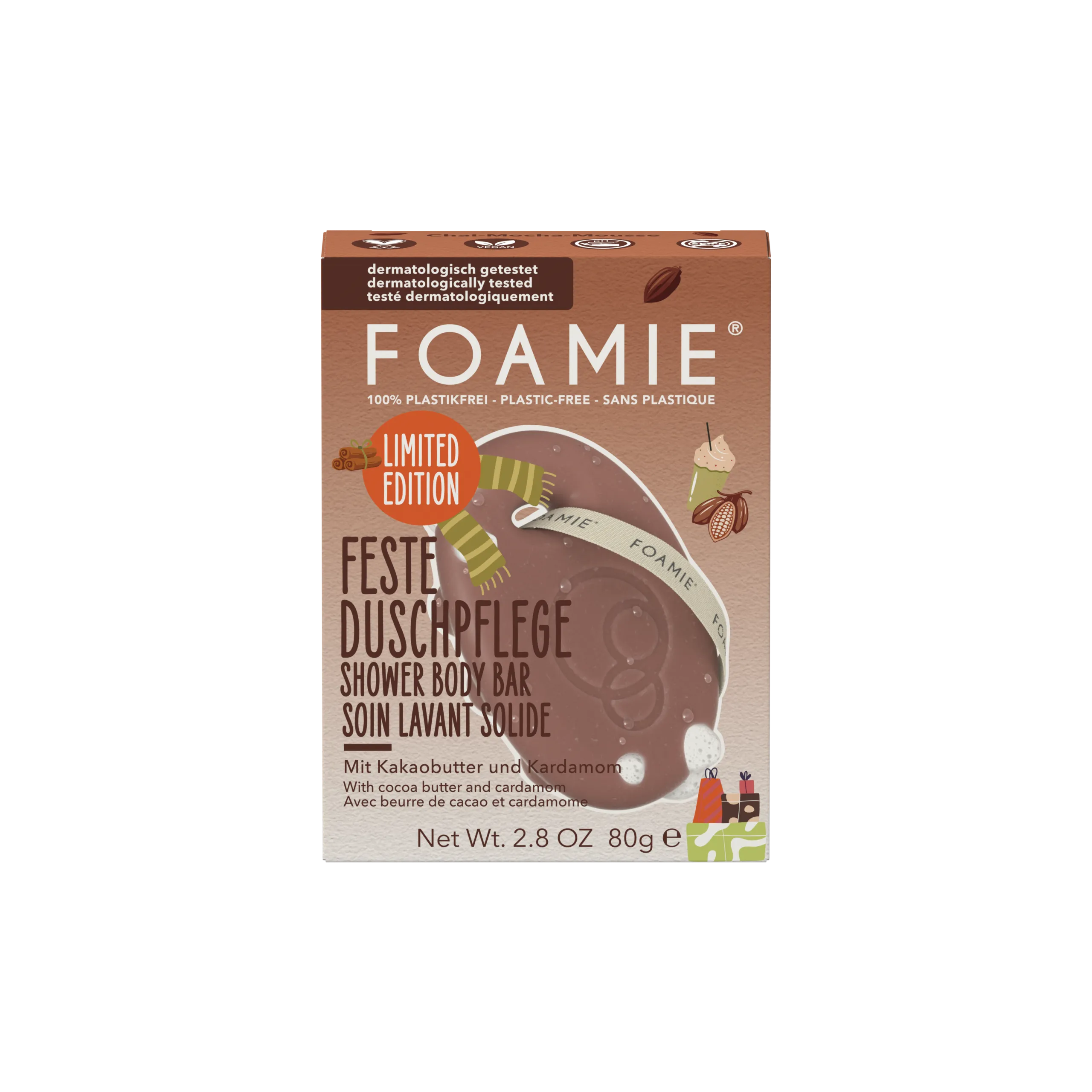 Foamie Shower Bar Chai-mocha-mousse Winter (80 gr)