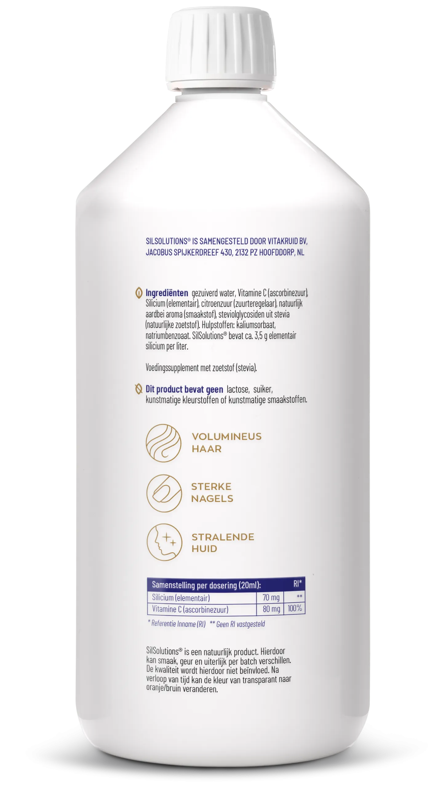 Vitakruid SilSolutions 1000 - Aardbei (1000 ml) - image 2