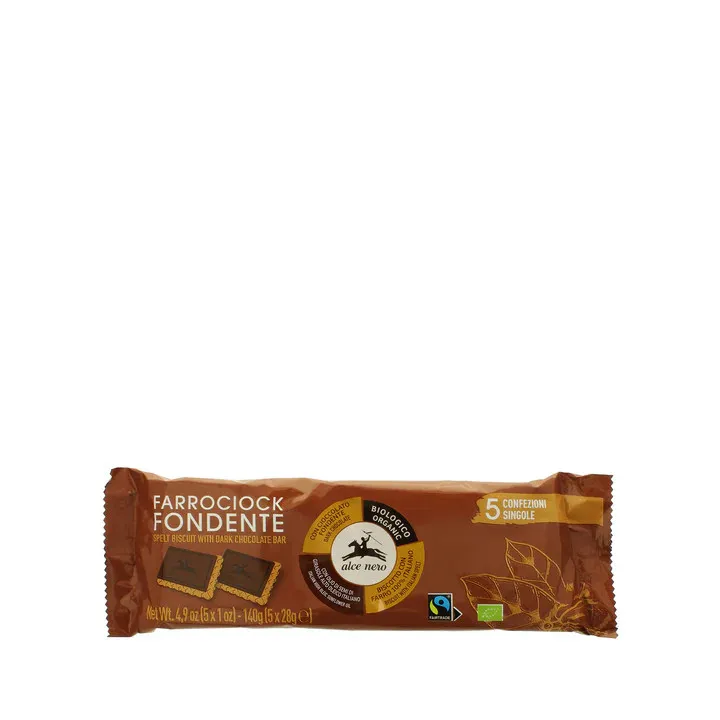 Alce Nero Speltkoekjes met Pure Chocolade Fairtrade Bio (140 gr)