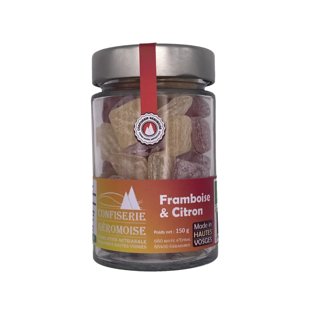 Bonbons Des Vosges Pastilles Des Vosges Framboos/citroen Bio (150 gr)