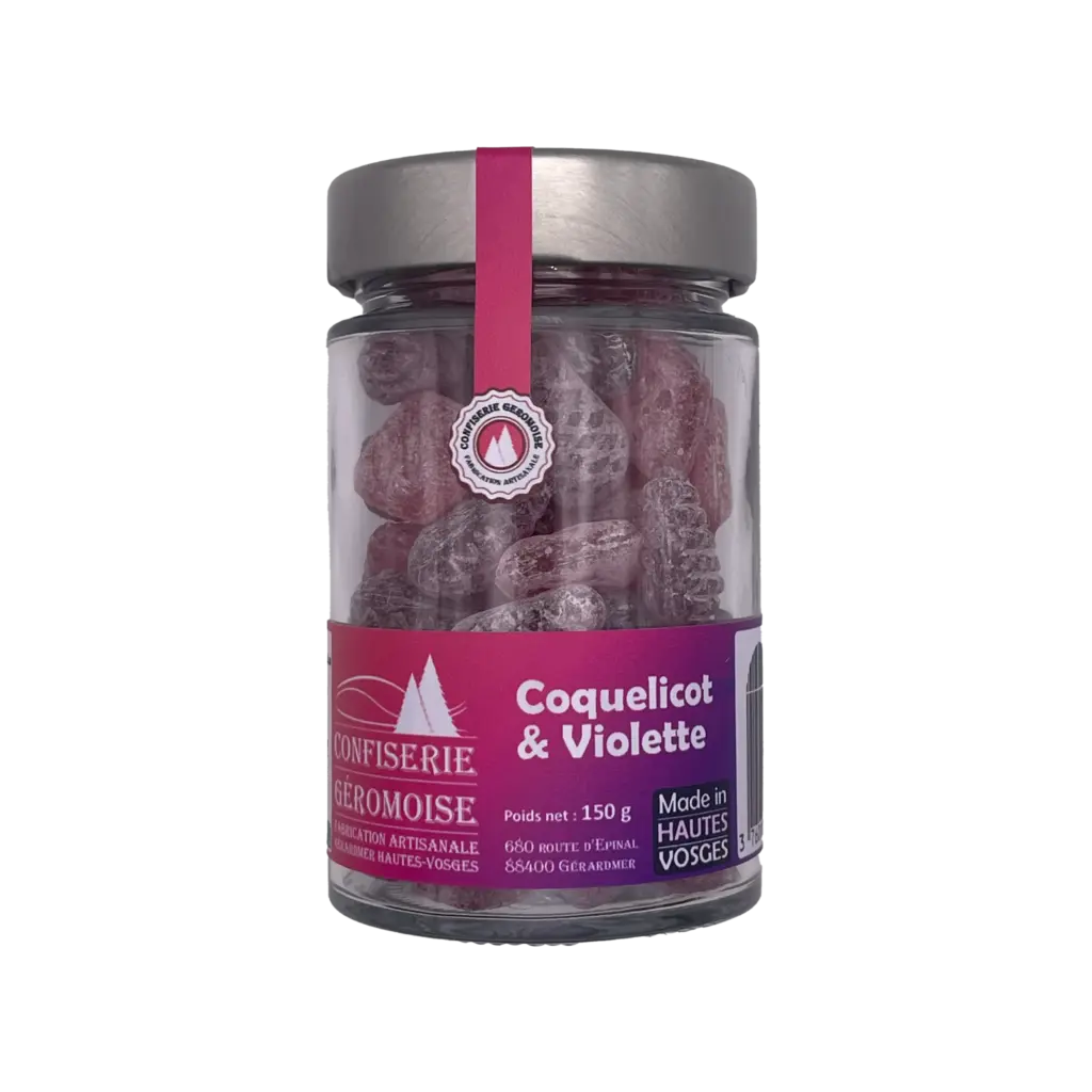 Bonbons Des Vosges Pastilles Des Vosges Klaproos/violet (150 gr)