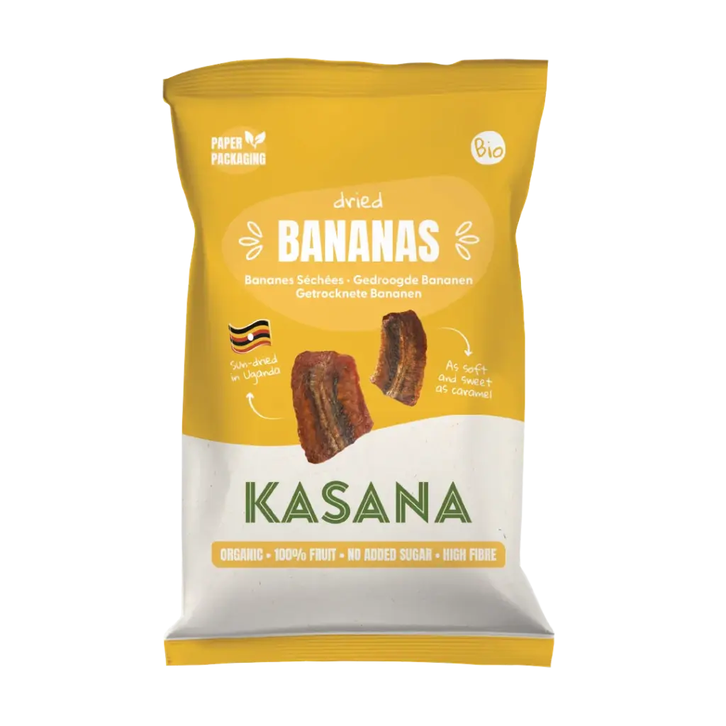 Kasana Fruits Kasana Gedroogde Bananen Bio (150 gr)