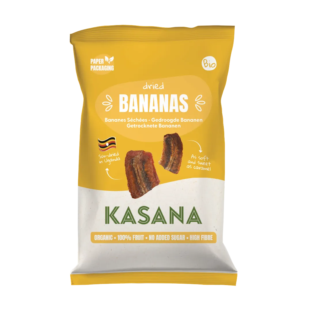 Kasana Fruits Kasana Gedroogde Bananen Bio (150 gr)