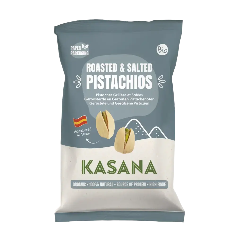Kasana Fruits Kasana Pistaches Gegrild en Gezouten Bio (125 gr)