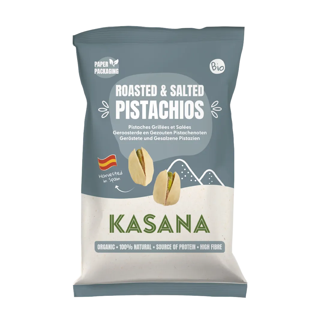 Kasana Fruits Kasana Pistaches Gegrild en Gezouten Bio (125 gr)