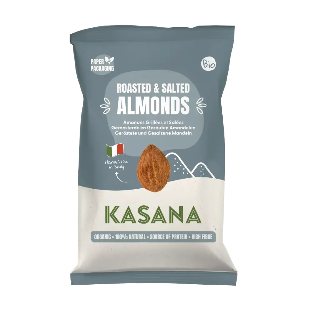 Kasana Fruits Kasana Amandelen Gegrild en Gezouten Bio (150 gr)