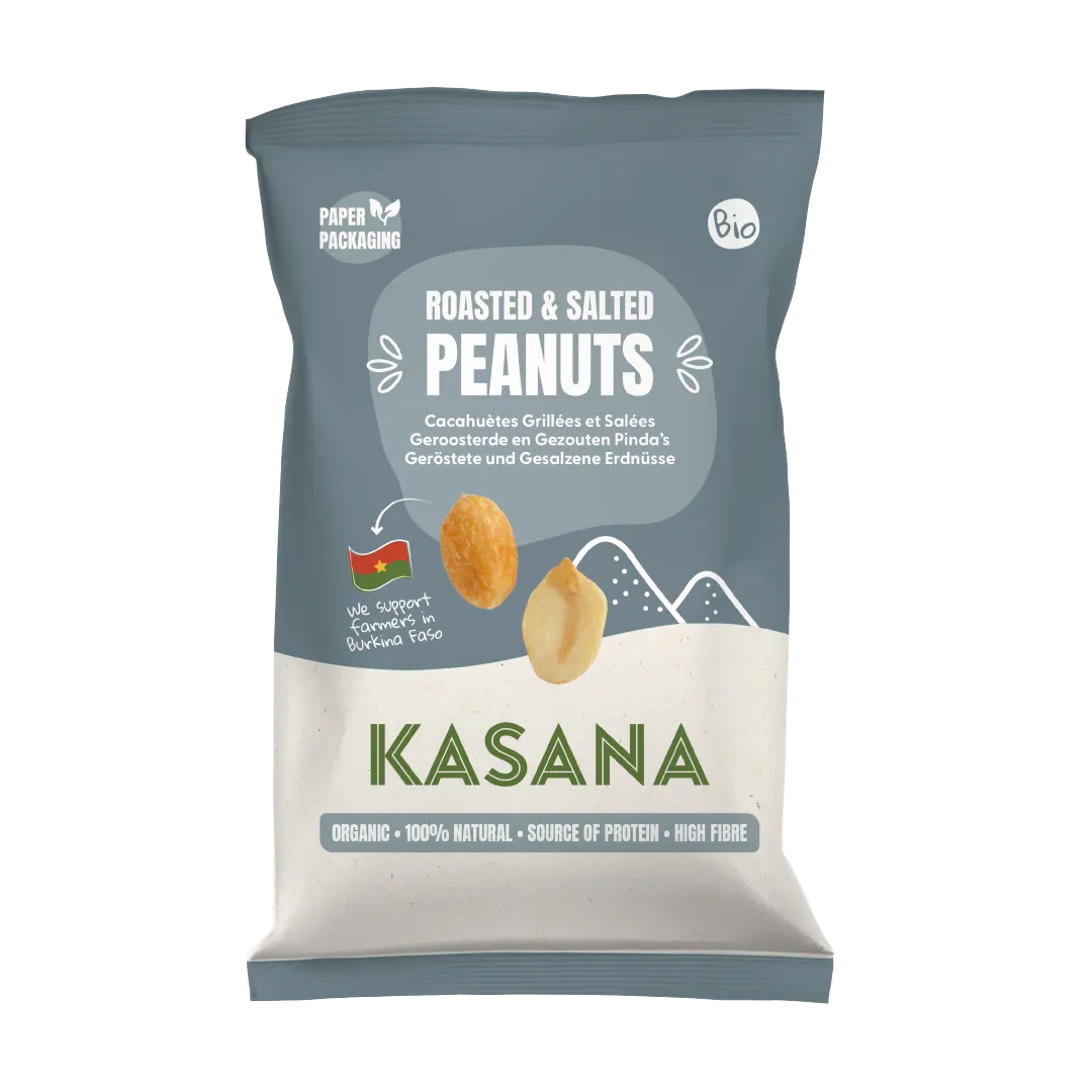 Kasana Fruits Kasana Pindanoten Gegrild en Gezouten Bio (180 gr)