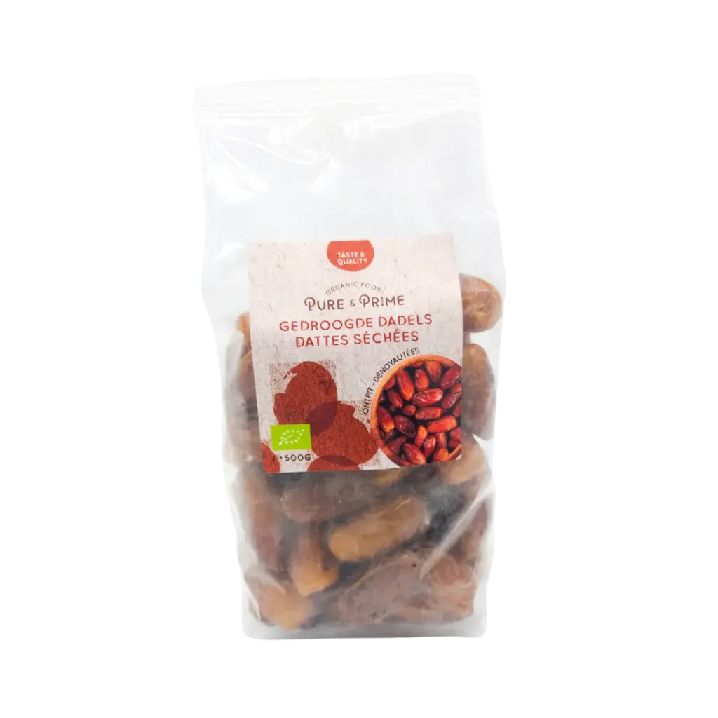 Pure & Prime Dadels zonder Pit Bio (500 gr)
