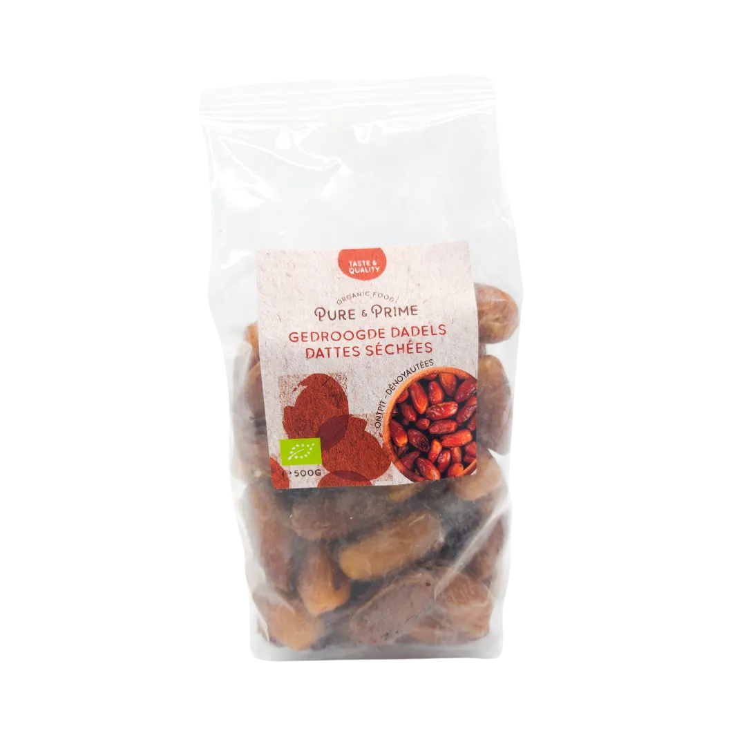 Pure & Prime Dadels zonder Pit Bio (500 gr)