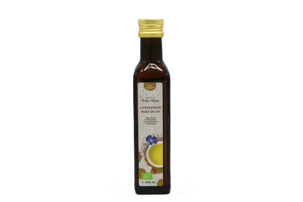 Pure & Prime Lijnzaadolie Bio (250 ml)