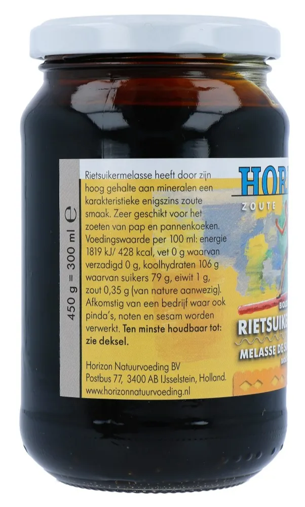 Horizon Rietsuikermelasse Eko Bio (450 gr) - image 2