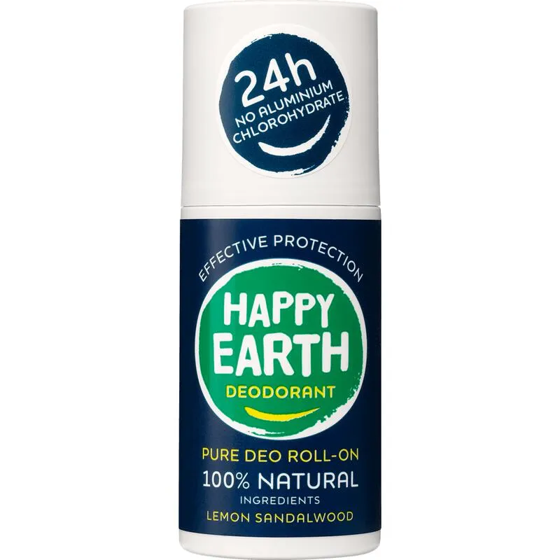 Happy Earth Pure deodorant roll-on men protect (75 ml)