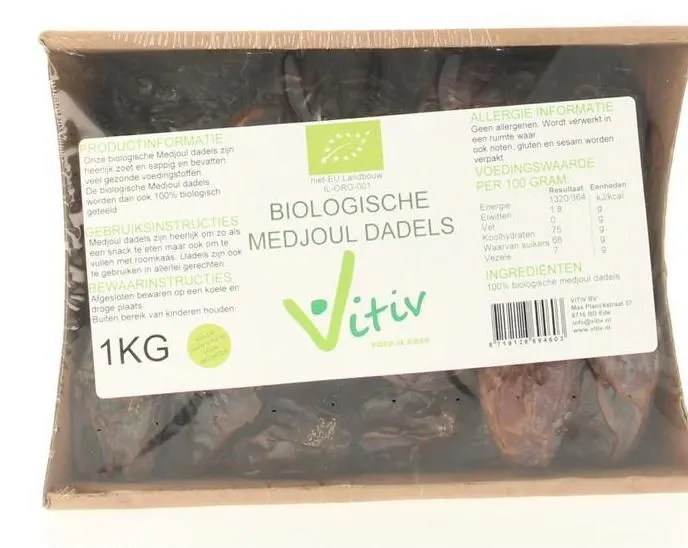 Vitiv Dadels Medjoul Doosje Bio (1000 gr)