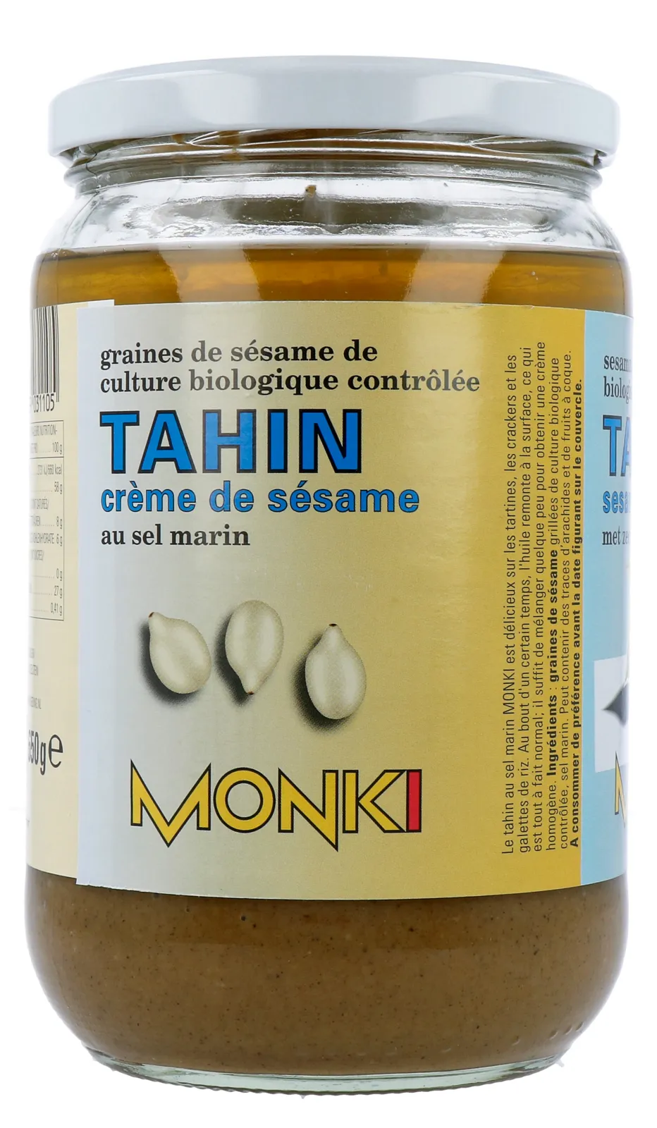 Monki Tahin met zout eko bio (650 gr) - image 2
