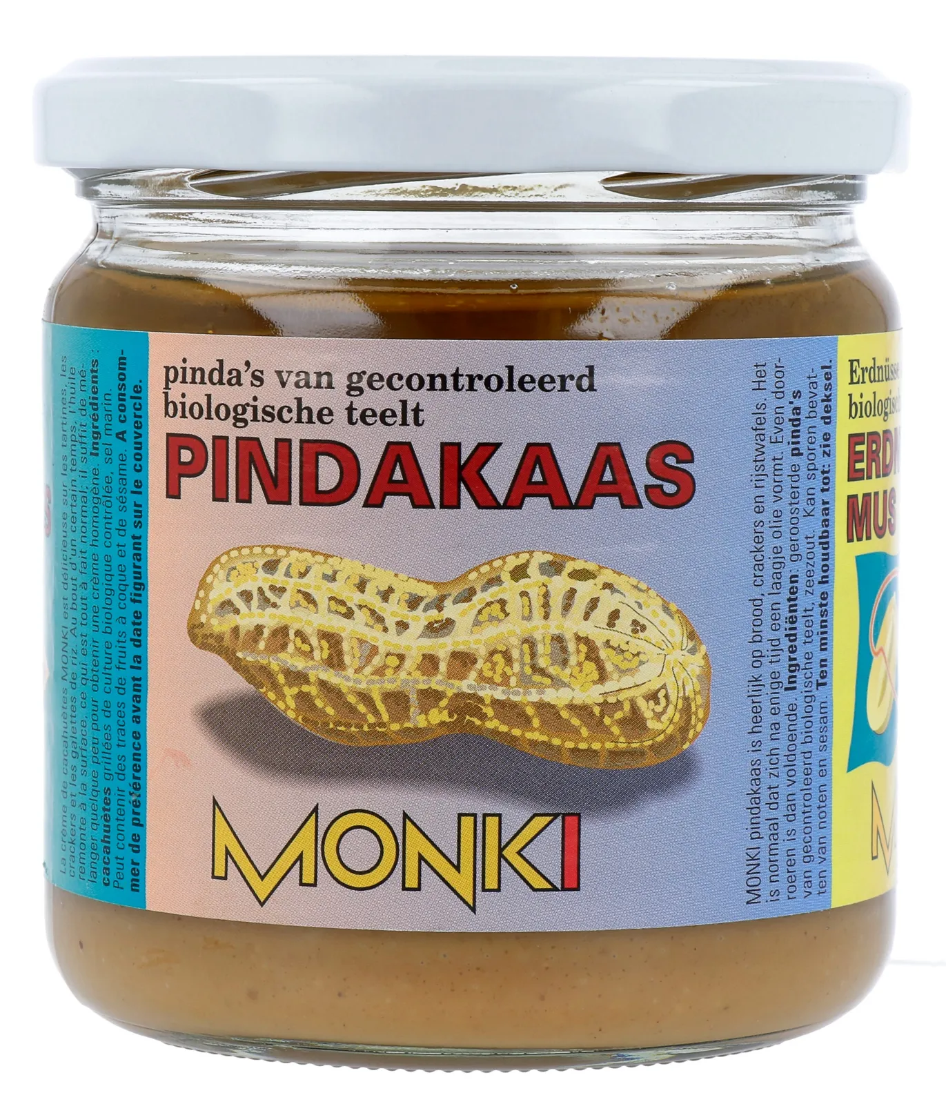 Monki Pindakaas met zout eko bio (330 gr)