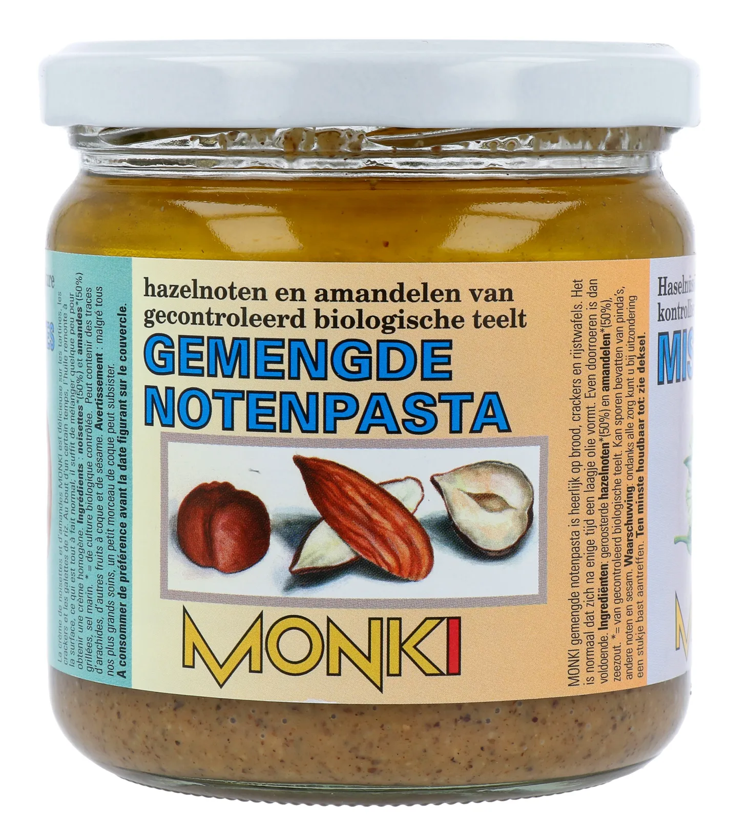Monki Gemengde notenpasta met zout eko bio (330 gr)